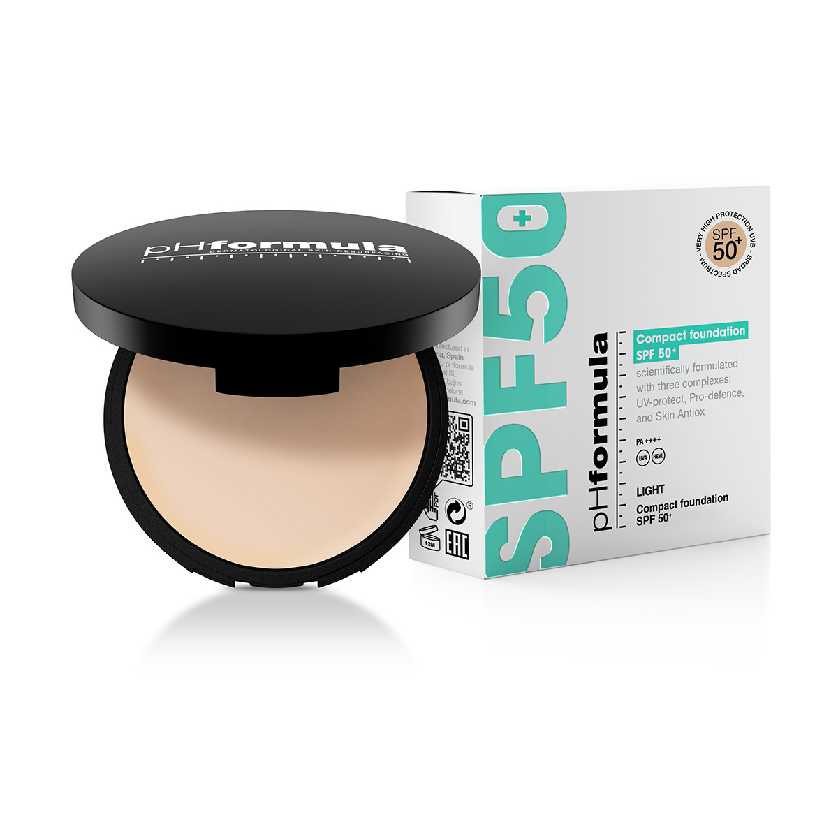 Compact foundation light SPF 50+